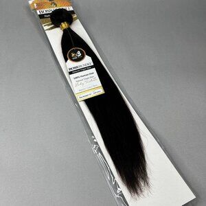 18” Natural Boss Bundles Yaki Straight 100% Human Hair Track Extensions